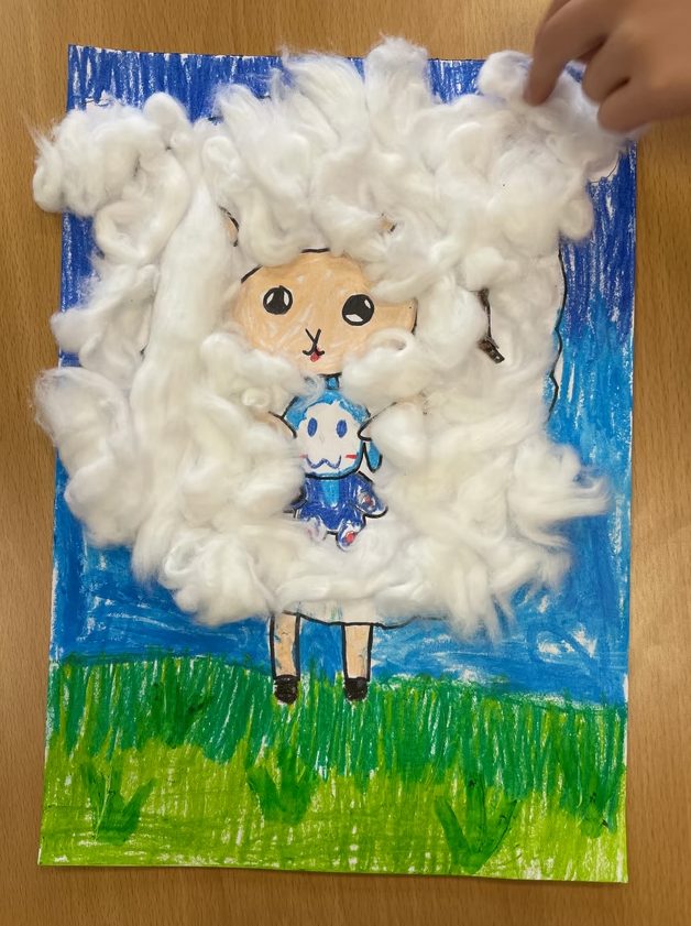 Fluffy cotton-wool sheep